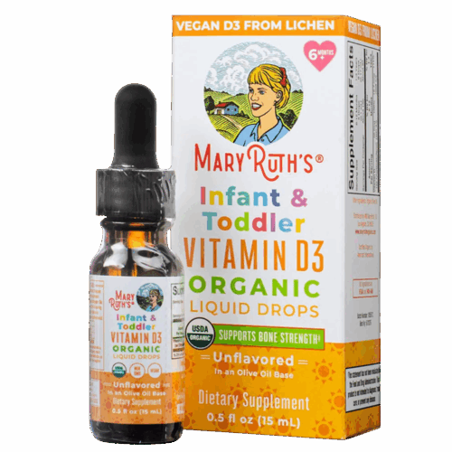 Vitamin D3 Dạng Giọt Hữu Cơ Cho Bé 6m-3y MaryRuth's