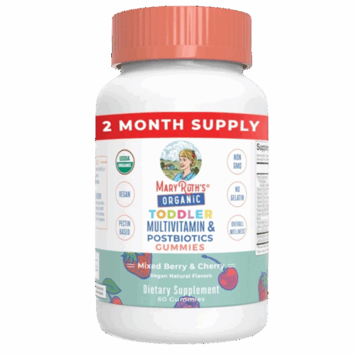 Kẹo MultiVitamin + Postbiotics Hữu Cơ 2y+ MaryRuth’s