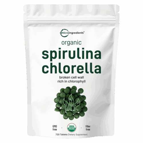 Viên Tảo Mix Spirulina + Chlorella Hữu Cơ Micro Ingredients